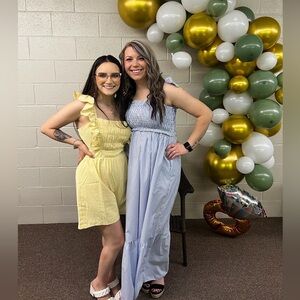 Pink lily yellow polka dot romper